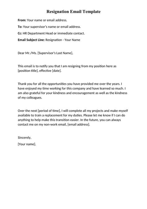 Resignation Letter Templates For Word For Your Needs Letter Template