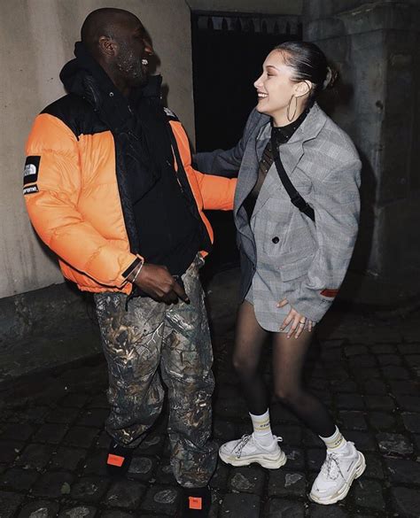 Imonation On Twitter Bella Hadid Bumping Into Virgil Abloh During