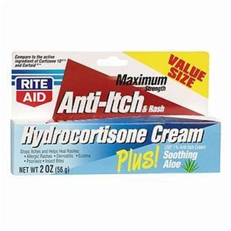Hydrocortisone cream 2.5% official prescribing information for healthcare professionals. Rite Aid Hydrocortisone Cream USP 1% Anti-Itch Cream ...