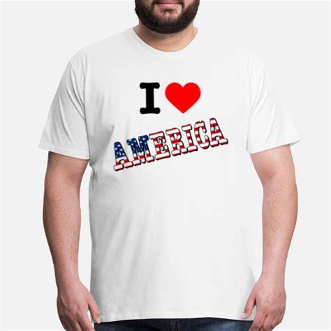 I Love America Mens Premium T Shirt Spreadshirt