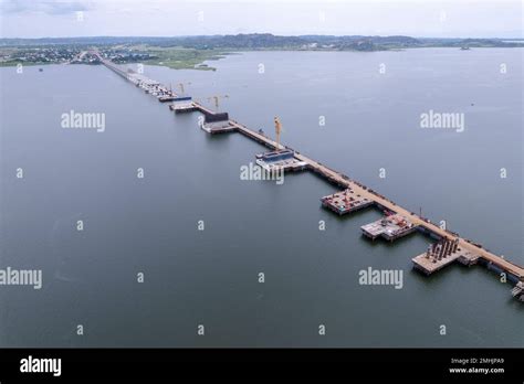 Magufuli Bridge Building Progress Kigongobusisi Mwanza Gulf Crossing