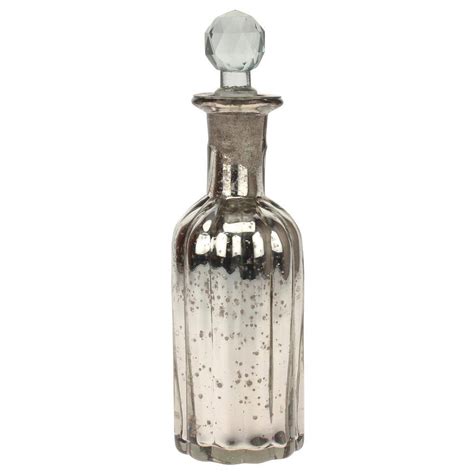 Stonebriar Collection 3 In X 95 In Antique Mercury Glass Bottle With