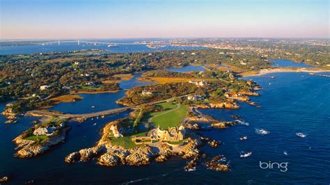Free Download Aerial View Of Ocean Drive In Newport Rhode Island