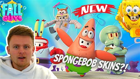 New Fall Guys Season 3 Spongebob Skins Youtube