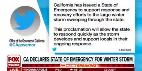 California Declares State Of Emergency As Bomb Cyclone Slams State Latest Weather Clips Fox