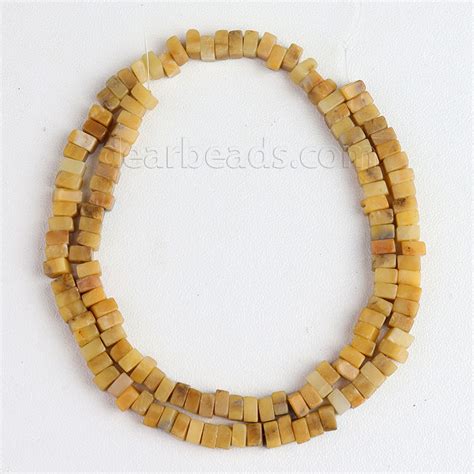 Wholesale Yellow Square Heishi Beads Supplies Dearbeads