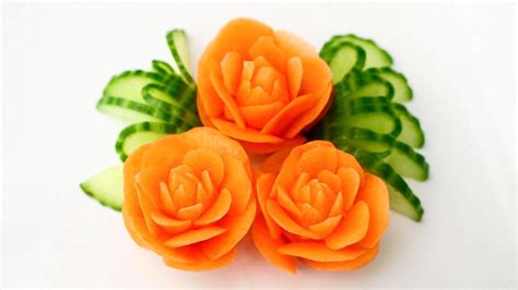 Josephines Recipes How To Make Carrot Rose Flowers Vegetable