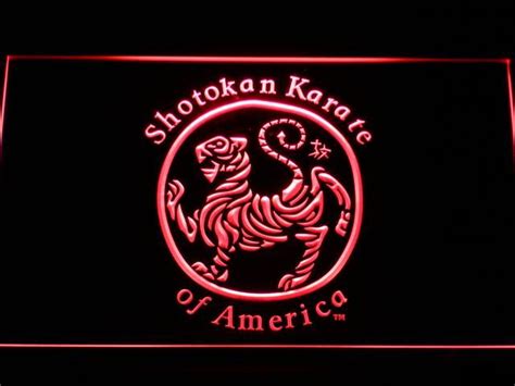 Shotokan Karate Tiger Led Neon Sign Safespecial