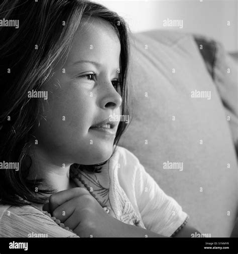 Young Pretty Girl Black And White Stock Photos And Images Alamy
