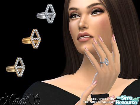 Diamond Hexagon Ring By Natalis At Tsr Sims 4 Updates