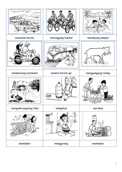 29.panjang akal 30.terhutang budi 31.menyerah diri. Gambar kosa kata | Malay language, Indonesian language ...