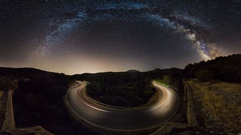 4548236 Galaxy Desert Starry Night Landscape Erosion Nature
