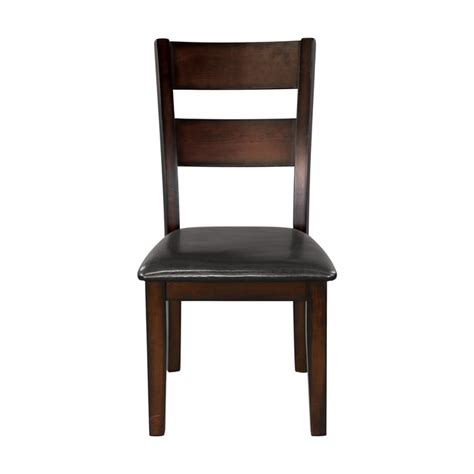 2 Home Elegance Mantello Brown Cherry Side Chairs The Classy Home
