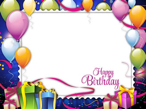 Download Transparent Birthday Frame Frames Happy Birthday Png Pngkit