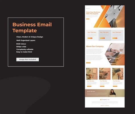 Premium Vector Multipurpose Business Email Marketing Newsletter Template