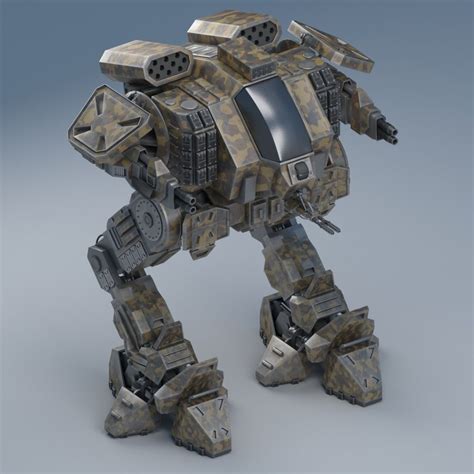Battle Mech Object26 3d Model Mech Mech Suit Sci Fi Models