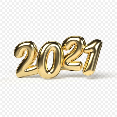 2021 Gold 3d Images 2021 Gold Bold Letters 3d Illustration Isolated On