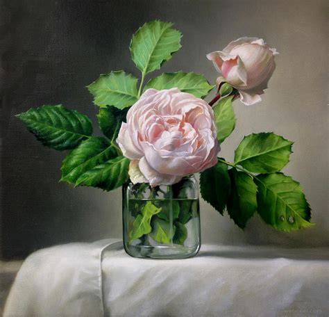 25 Hyper Realistic Flower Paintings By Belgium Artist