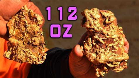 Huge Gold Nuggets Weighing Over 112 Ounces Found In Australia Youtube