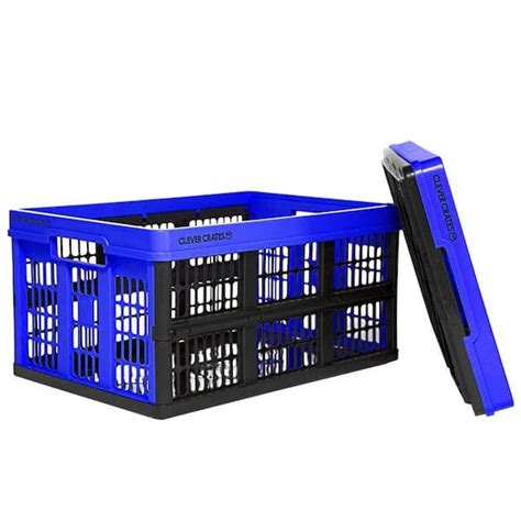 Clever Crates 475 Qt Collapsible Storage Box In Royal Blue 8031165