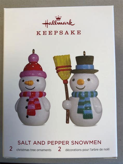 2018 VIP Salt and Pepper Snowmen Hallmark Keepsake Ornament - Hooked on ...