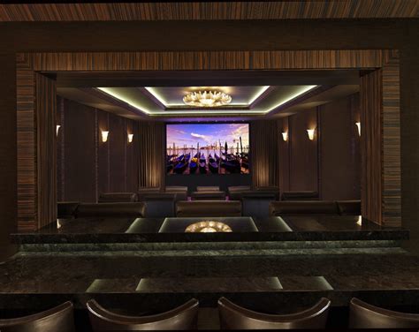 Napoli Theater Transitional Home Theater Los Angeles By