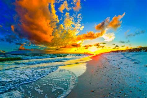 Stunning Eszra Beautiful Blue Sky Orange Sunset