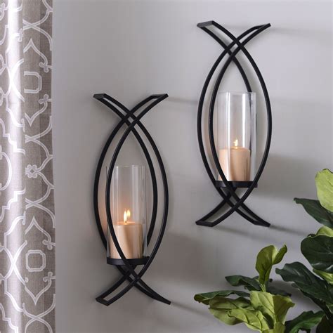 Charlie Crisscross Sconces Set Of 2 Candle Wall Sconces Metal Wall