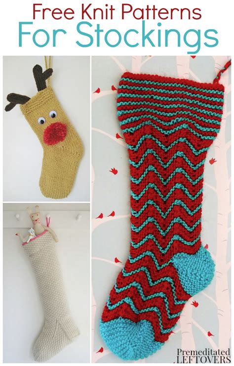 There are lots of ways to make christmas stockings, but this one is quick and easy. Free Knit Patterns for Stockings