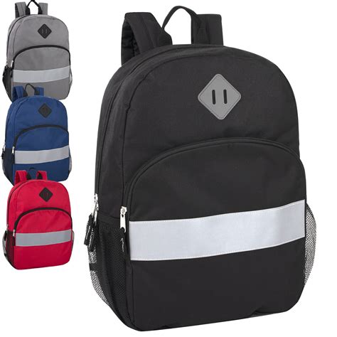 Trailmaker 24 Pack Solid Color Bulk Backpacks For School With