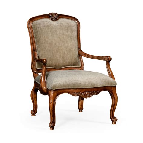 About 12% of these are living room chairs, 0% are hotel chairs, and 3% are living room sofas. French Style Walnut Velvet Armchair | Swanky Interiors