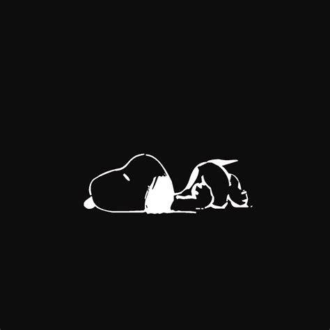 Snoopy Black Wallpapers Wallpaper Cave