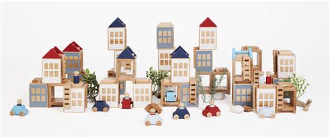 Wooden Toy City Lubu Town Creative Play Modern Design Lubulona