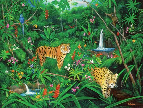 Jungle Painting By Betty Lou Pixels