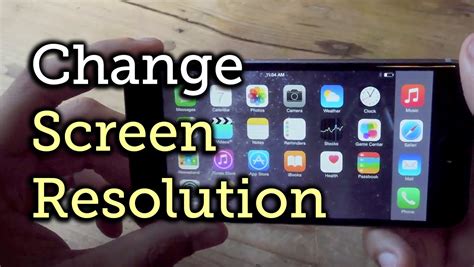 Change The Resolution And Enable Home Screen Landscape Mode Iphone 6