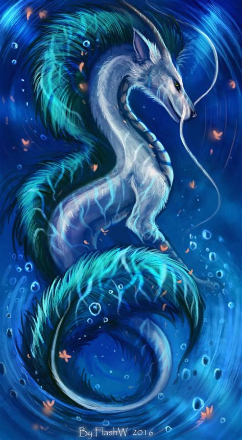In his guise as a white dragon his appearance suggests a river: Haku by FlashW | El viaje de chihiro, Arte de dragón ...