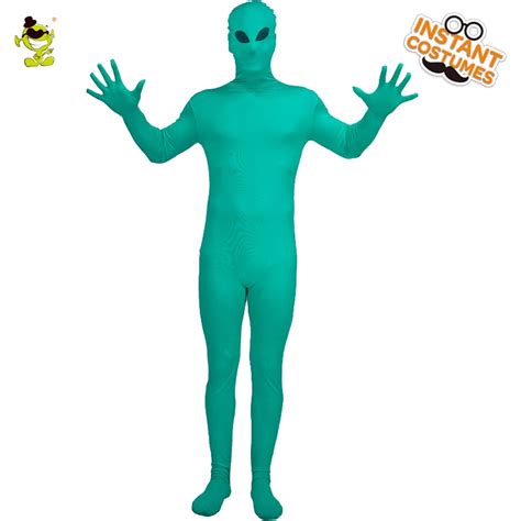 Alien Bodysuit Costume Mens Onepiece Jumpsuit Halloween Alien Role