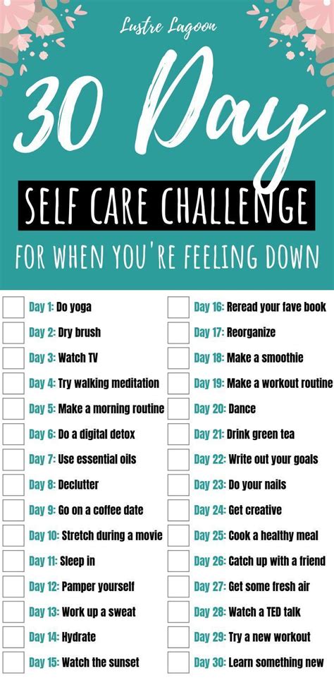 30 Day Self Care Challenge For Introverts Healthy Mind And Body Self Care When Youre Feeling
