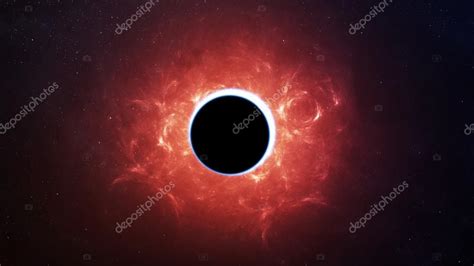 Abstract Scientific Background Full Eclipse Black Hole Elements Of