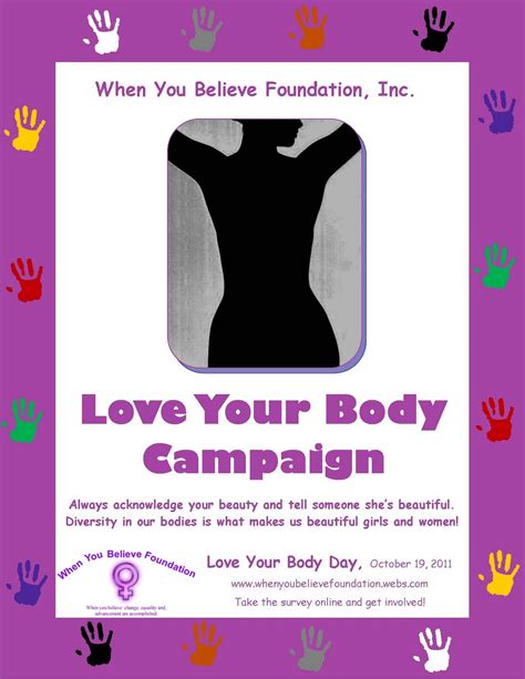 Body Confident Beautiful Me Love Your Body Campaign Press Release