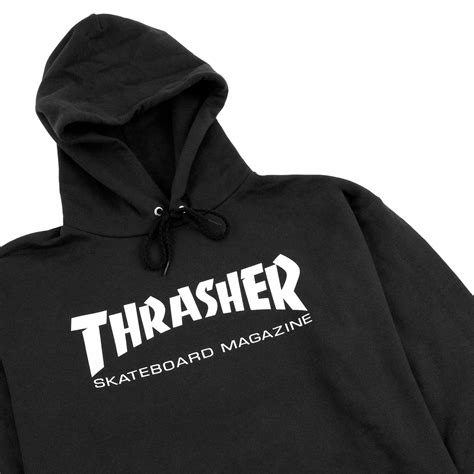 Skate Mag Logo Hoodie In Black By Thrasher Bored Of Southsea