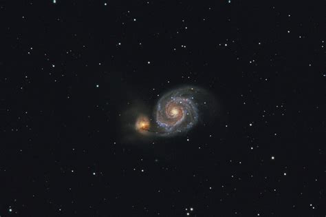 Messier 51 Whirlpool Galaxy Foto And Bild Night Himmel Natur Bilder