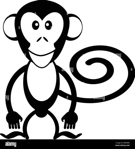 monkey cartoon images black  white sinhalablogspotcom