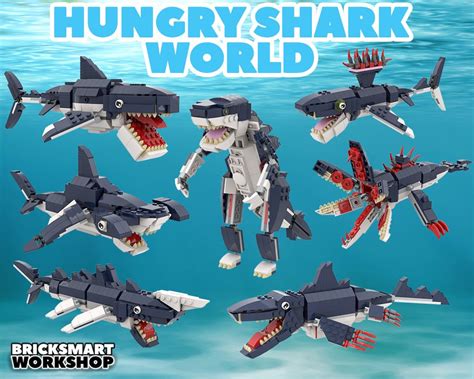 Lego Moc Hungry Shark World 31088 2 To 1 By Bricksmartworkshop