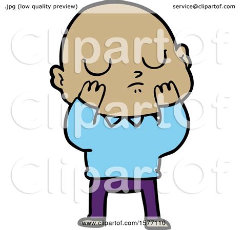 Cartoon Bald Man By Lineartestpilot 1577110