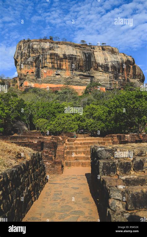 Sigiriya Or Sinhagiri Ancient Rock Fortress Located In The Northern