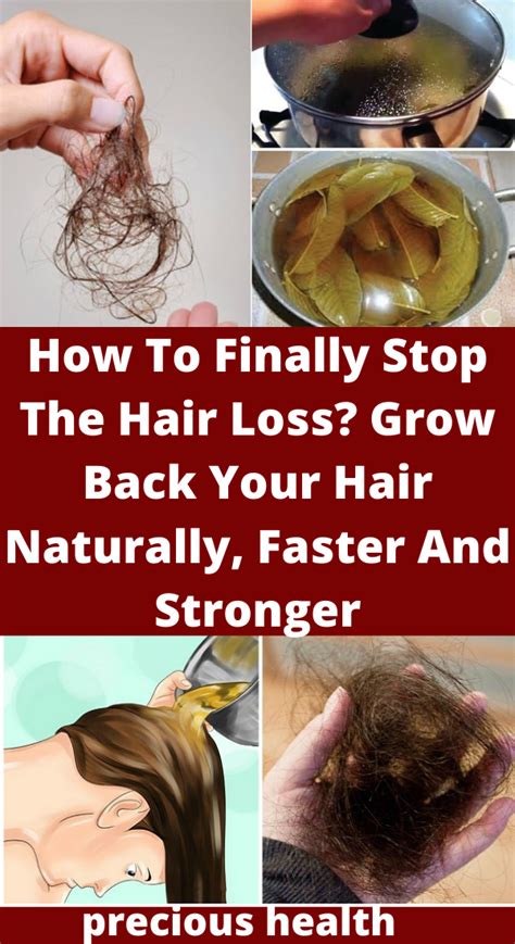 How To Finally Stop The Hair Loss Grow Back Your Hair Naturally