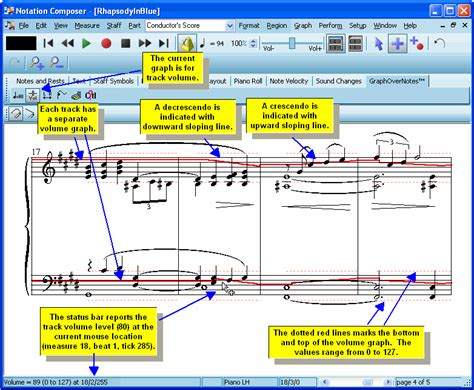 Crescendo music notation software makes music notation and composition easy. Viewing and Editing the Music Performance > Viewing and Editing Graphs of the Musical ...
