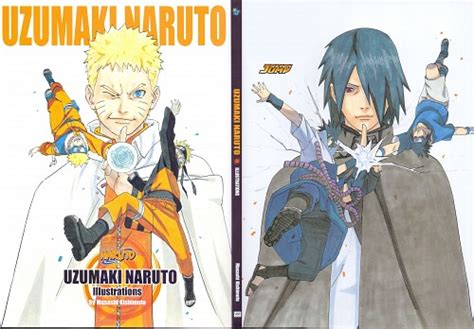 Masashi Kishimoto Naruto Sasuke Uchiha Naruto Uzumaki Artbook Cover
