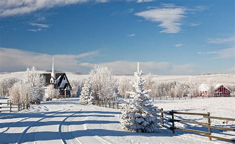 Winter Country Church Stock Photos Pictures And Royalty